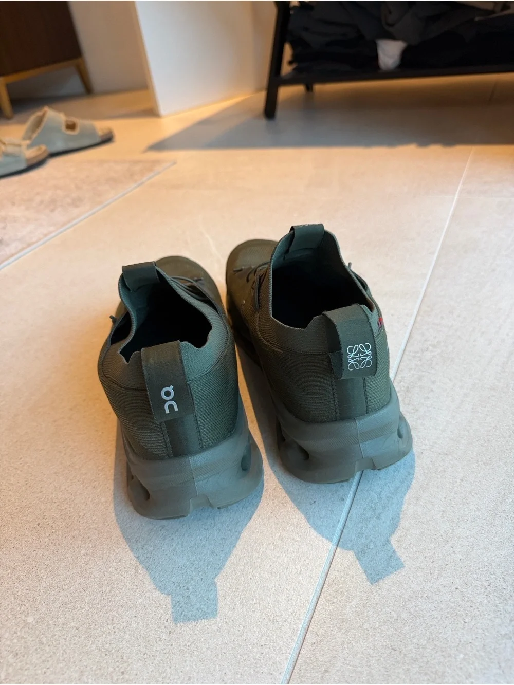 Loewe x On Cloud CloudTt Men’s Olive Green Sneakers